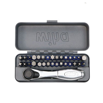 32-Piece GoBox TerminatorBlue Impact Bit Set with Mini Ratchet