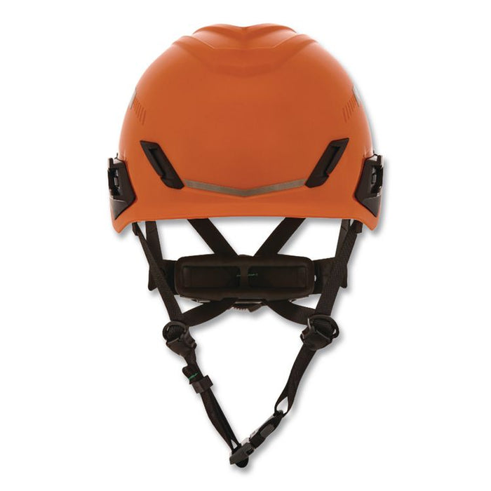 V-Gard H1 Safety Helmet, Vented, Brimless, Fas-Trac III Pivot Ratchet Suspension, One Size Fits Most (6.5 to 8), Orange
