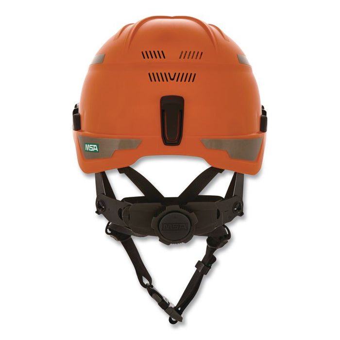 V-Gard H1 Safety Helmet, Vented, Brimless, Fas-Trac III Pivot Ratchet Suspension, One Size Fits Most (6.5 to 8), Orange