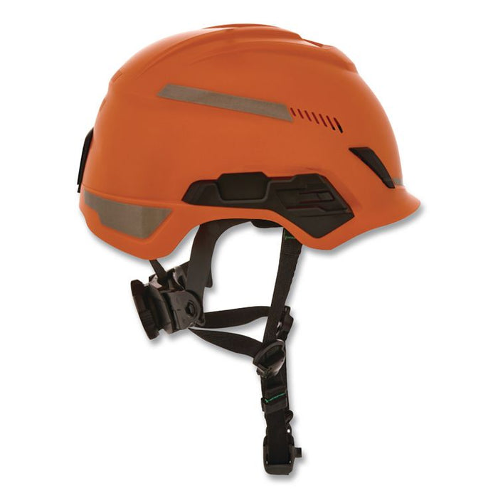V-Gard H1 Safety Helmet, Vented, Brimless, Fas-Trac III Pivot Ratchet Suspension, One Size Fits Most (6.5 to 8), Orange