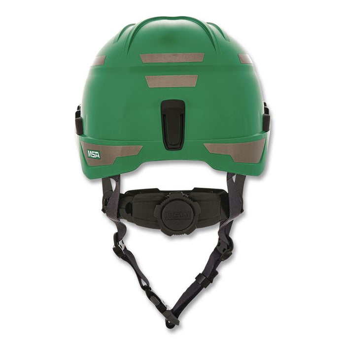V-Gard H1 Safety Helmet, Brimless, Fas-Trac III Pivot Ratchet Suspension, One Size Fits Most (6.5 to 8), Green