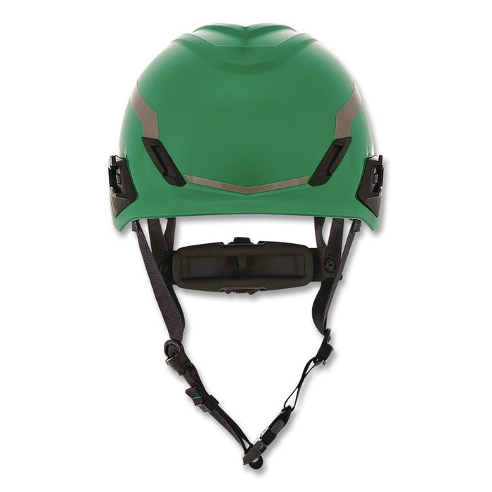 V-Gard H1 Safety Helmet, Brimless, Fas-Trac III Pivot Ratchet Suspension, One Size Fits Most (6.5 to 8), Green