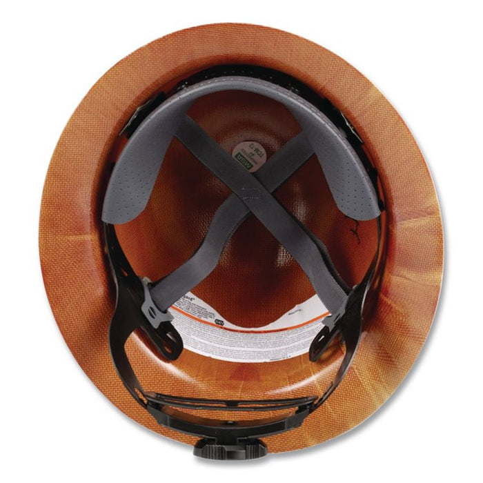 Skullgard Protective Hard Hats, Full Brim, Fas-Trac III Ratchet Suspension, One Size Fits Most (6.5 to 8), Natural Tan