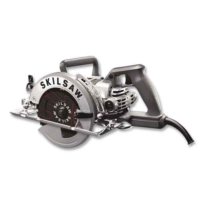 7-1/4 in Aluminum Worm Drive Circular Saw with Carbide Blade, 15 A