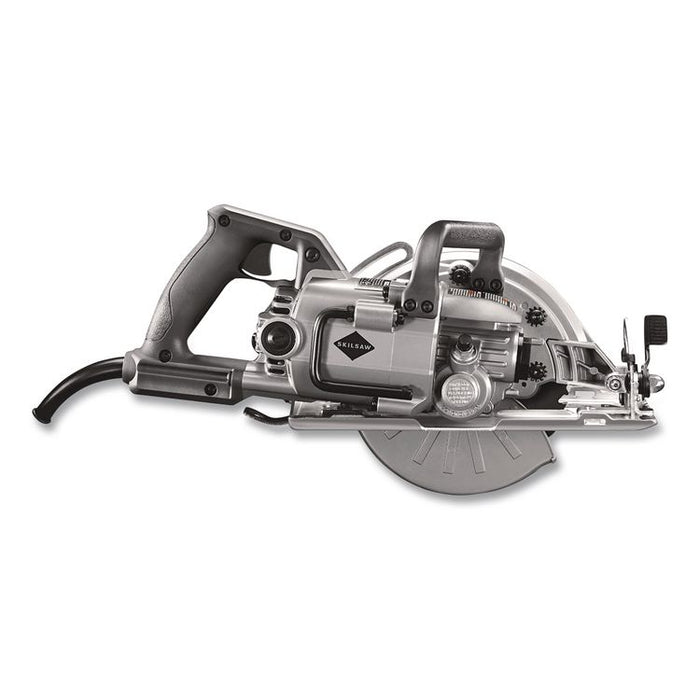 7-1/4 in Aluminum Worm Drive Circular Saw with Carbide Blade, 15 A