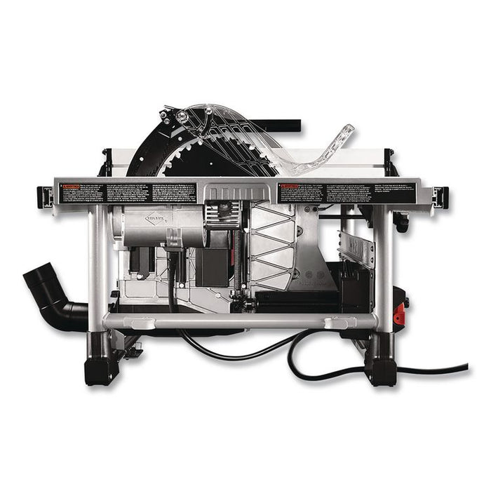 10" Heavy-Duty Worm Drive Table Saw with Stand, 10" Blade, 5,000 RPM, 15 A