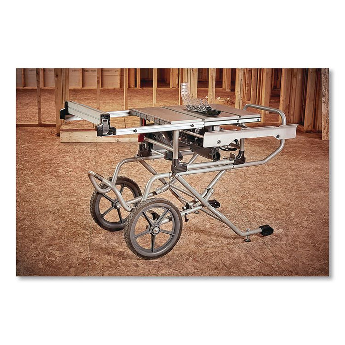 10" Heavy-Duty Worm Drive Table Saw with Stand, 10" Blade, 5,000 RPM, 15 A