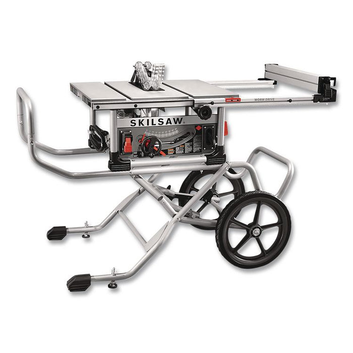 10" Heavy-Duty Worm Drive Table Saw with Stand, 10" Blade, 5,000 RPM, 15 A