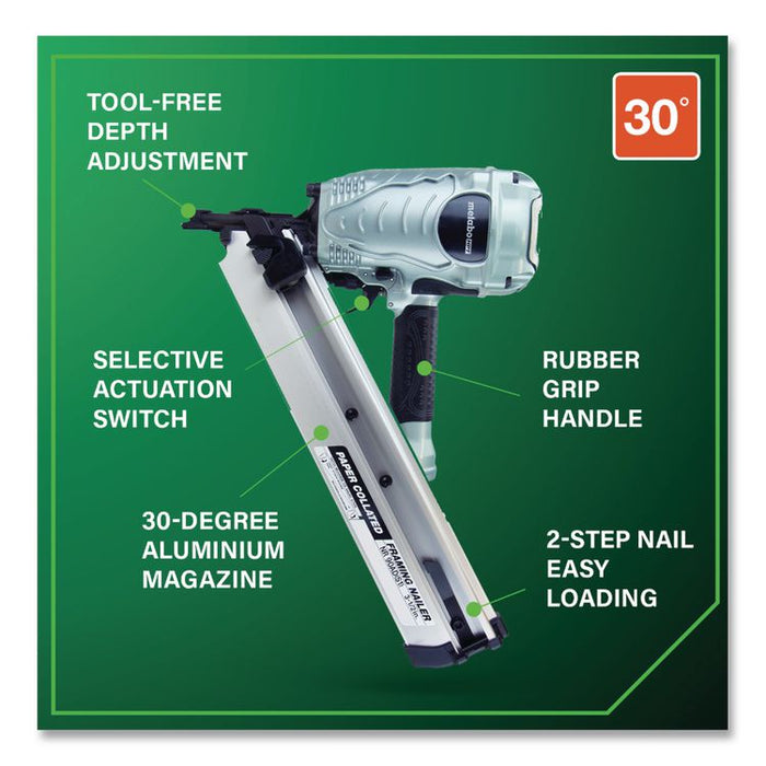 HPT 30 Degree Paper Collated 3.5" Strip Framing Nailer