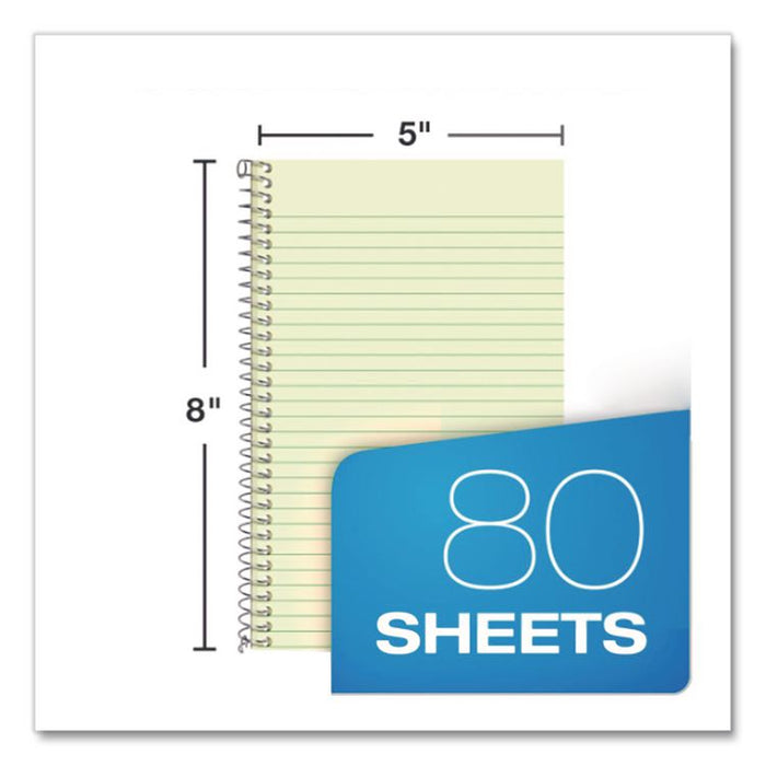 One-Subject Notebook, Narrow Rule, Gray Cover, (80) 8 x 5 Sheets