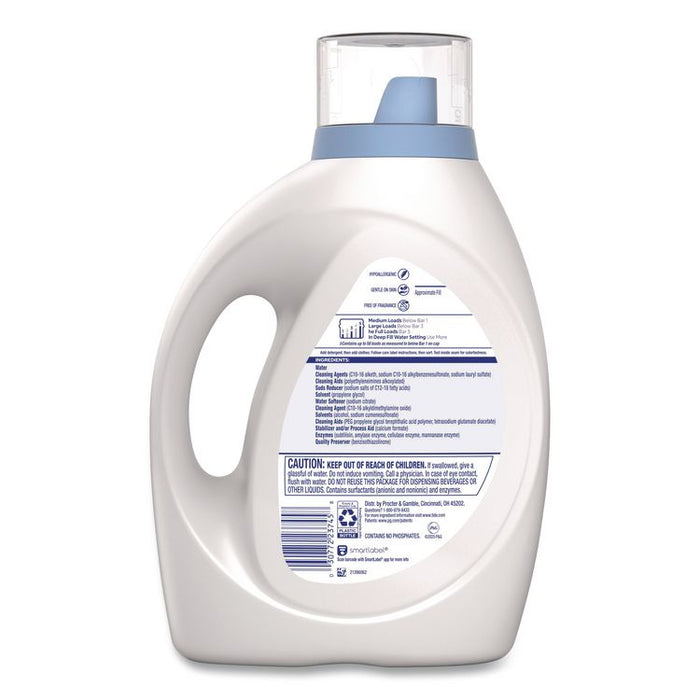 Free and Gentle Liquid Laundry Detergent, HE Compatible, 64 Loads, 84 oz Bottle, 4/Carton