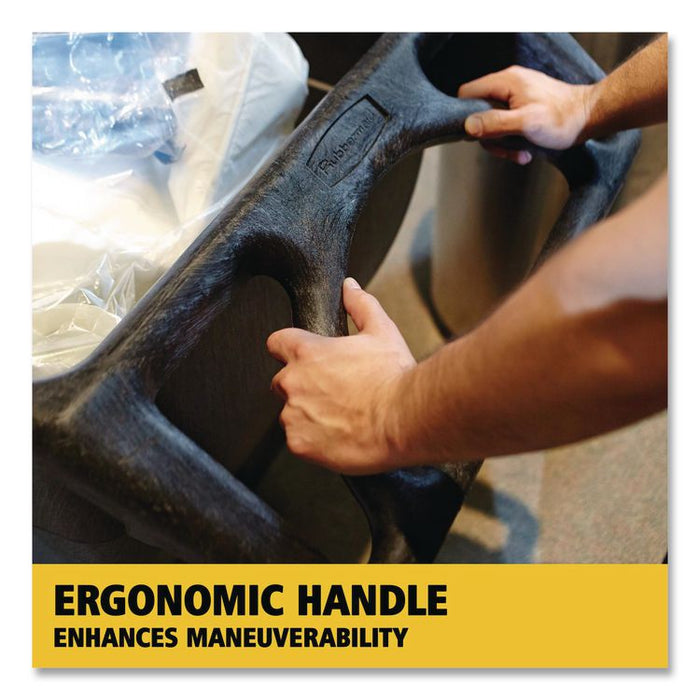 0.75 cu yd Structural Foam Tilt Truck, 600 lb Capacity, Black