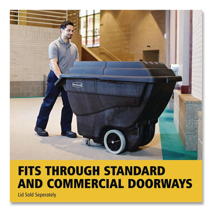 0.75 cu yd Structural Foam Tilt Truck, 600 lb Capacity, Black