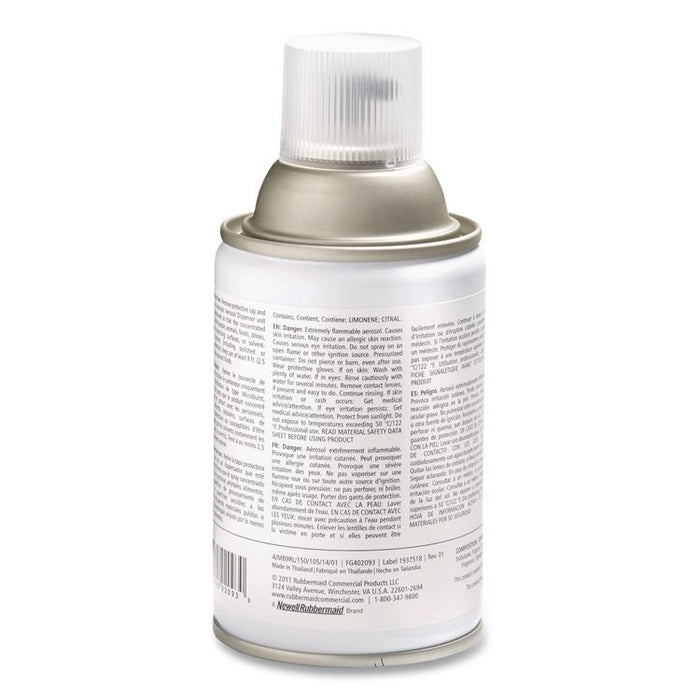 TC Microburst 9000 Air Freshener Refill, Mandarin Orange, 5.3 oz Aerosol Spray, 4/Carton
