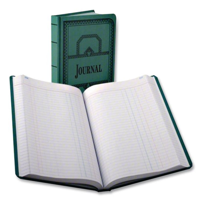 Account Record Book, Record-Style Rule, Blue Cover, 11.75 x 7.25 Sheets, 150 Sheets/Book