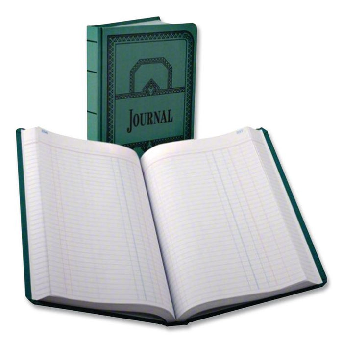 Account Record Book, Record-Style Rule, Blue Cover, 11.75 x 7.25 Sheets, 300 Sheets/Book