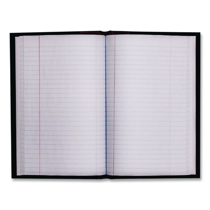 Record and Account Book with Red Spine, Custom Rule, Black/Red/Gold Cover, 7.5 x 5 Sheets, 144 Sheets/Book