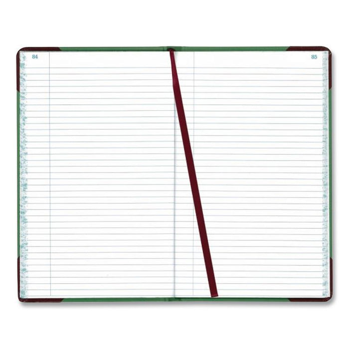Account Record Book, Record-Style Rule, Green/Black/Red Cover, 12.13 x 7.44 Sheets, 500 Sheets/Book