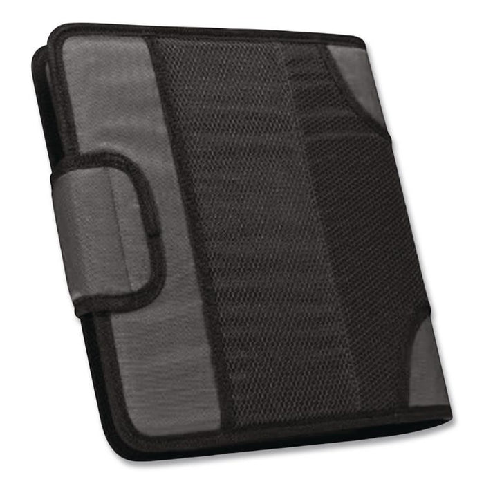 Premium Velcro Closure Binder, 3 Rings, 2" Capacity, 11 x 8.5, Black