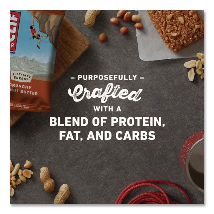 Energy Bar, Crunchy Peanut Butter, 2.4 oz Bar, 12/Box