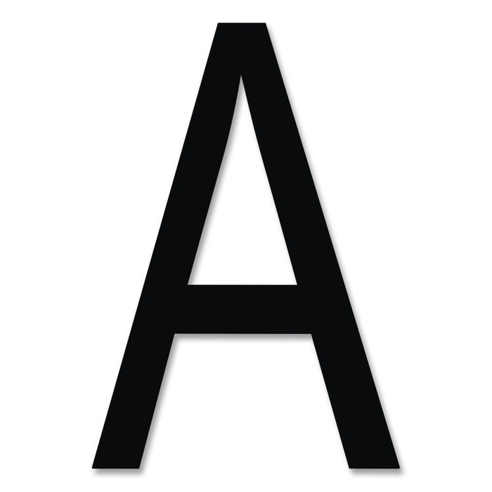 Press-On Vinyl Self-Adhesive Numbers and Uppercase Letters, 0.25" Tall, Black Characters, 610/Pack