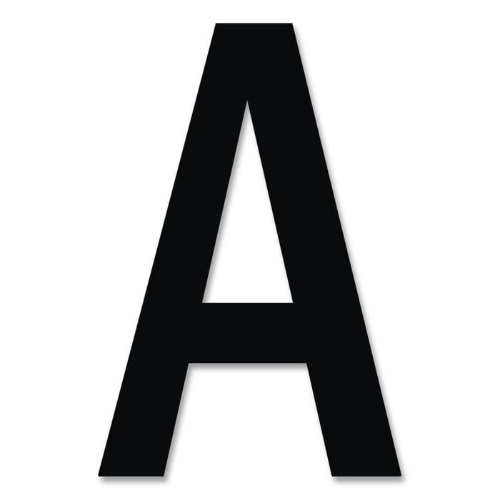 Press-On Vinyl Self-Adhesive Numbers and Uppercase Letters, 1" Tall, Black Characters, 88/Pack