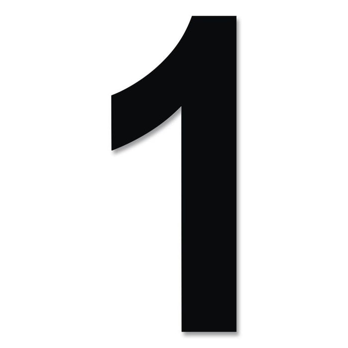 Press-On Vinyl Self-Adhesive Numbers, 4" Tall, Black Characters, 23/Pack