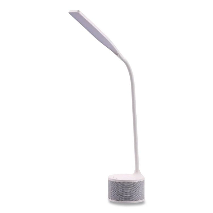 LED Bluetooth Speaker Lamp with USB, 2 Prong, 4.33w x 14.57h, White