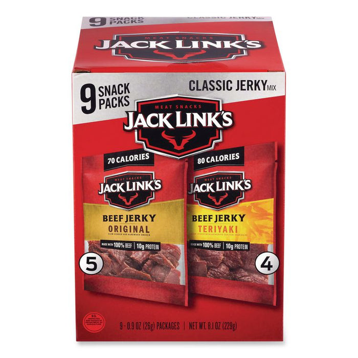 Sunchips and Jack Link's Beef Jerky Variety Pack, (30) 1.5 oz Bags, (9) 0.9 oz Snack Packs, Assorted Flavors/Bundle