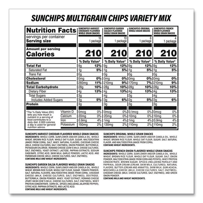 Sunchips and Jack Link's Beef Jerky Variety Pack, (30) 1.5 oz Bags, (9) 0.9 oz Snack Packs, Assorted Flavors/Bundle
