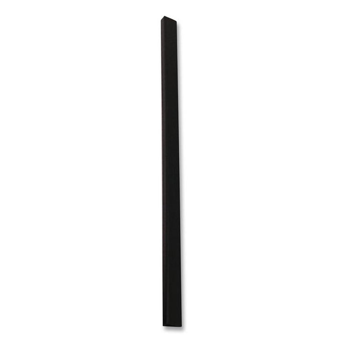 Slide 'N Grip Binding Bars, 40-Sheet Capacity, 11" x 0.25", Black, 100/Box
