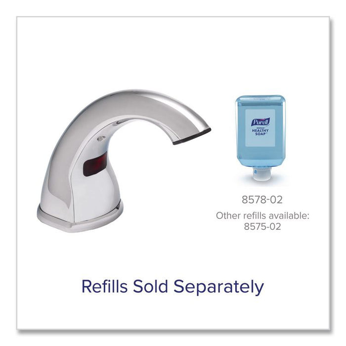 CX10 Counter Mount Soap Dispenser, 2000 mL, 2.28 x 5.82 x 4.04, Chrome