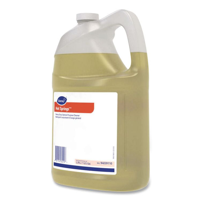 Hot Springs Heavy-Duty General Purpose Cleaner, Citrus Scent, Liquid, 1 gal, 4/Carton