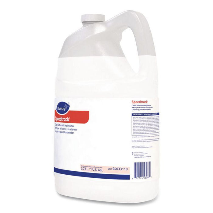 Speedtrack Floor Cleaner, Unscented, 1 gal Bottle, 4/Carton