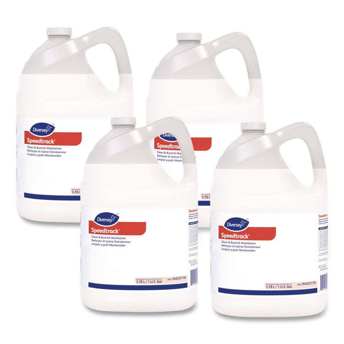 Speedtrack Floor Cleaner, Unscented, 1 gal Bottle, 4/Carton