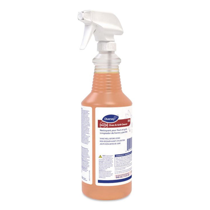 Suma Oven and Grill Cleaner, 32 oz, Spray Bottle, 12/Carton