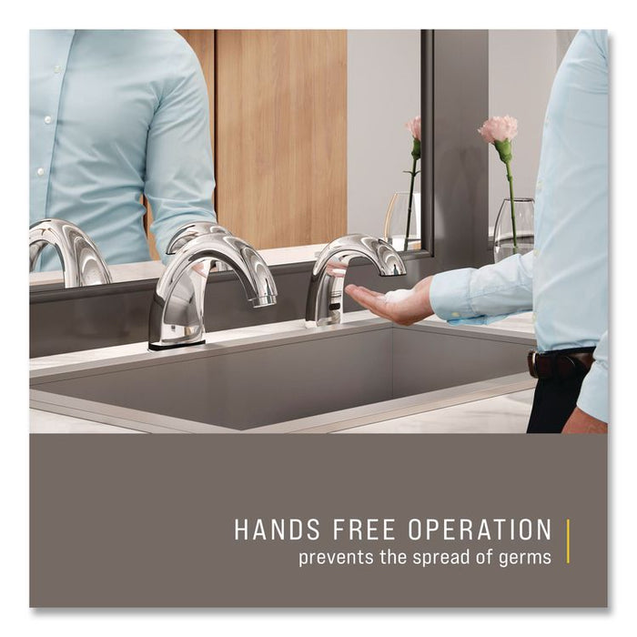 One Shot Soap Dispenser - Touch Free, Foam, 800 mL/1,600 mL, 11 x 14 x 3.5, Chrome, 4/Carton
