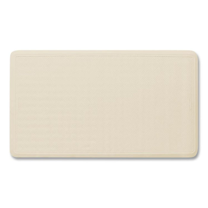 Safti-Grip Bath Mats, White Textured Surface, Suction-Cup Backing, 16" x 28"