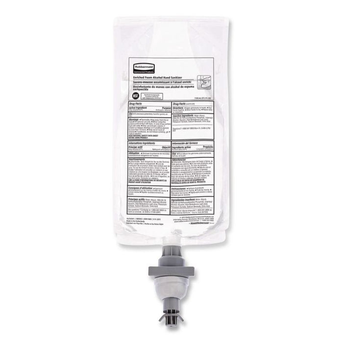 AutoFoam Refill With Alcohol Foam Hand Sanitizer, Clear, 1,000 mL, Unscented, 4/Carton