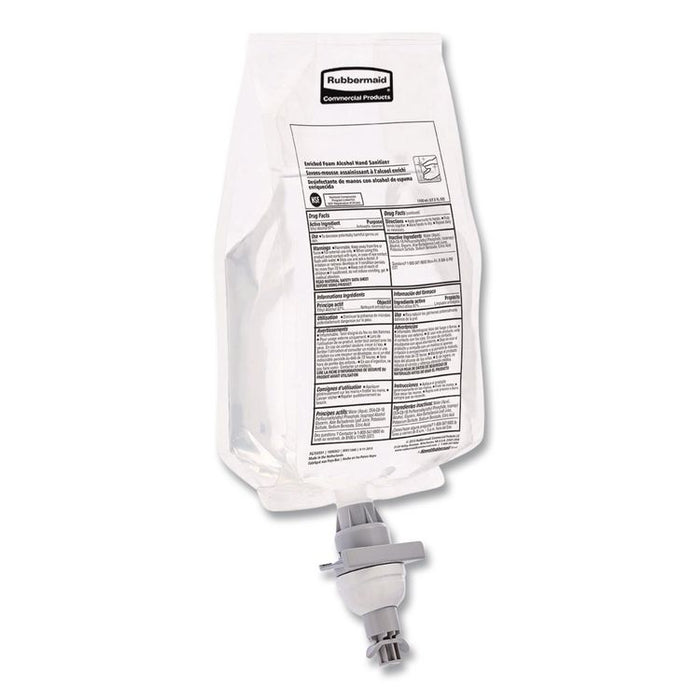 AutoFoam Refill With Alcohol Foam Hand Sanitizer, Clear, 1,000 mL, Unscented, 4/Carton