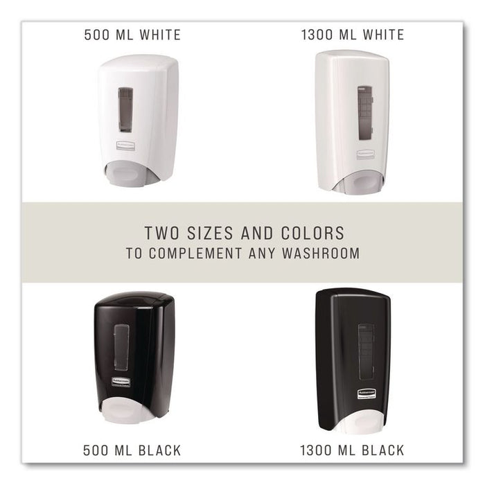 Flex Soap/Lotion/Sanitizer Dispenser, 1,300 mL, 5.62 x 3.5 x 11.62, White, 10/Carton