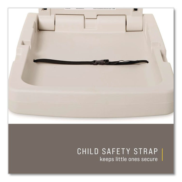 Baby Changing Station Vertical, 34.1 x 23, Light Platinum