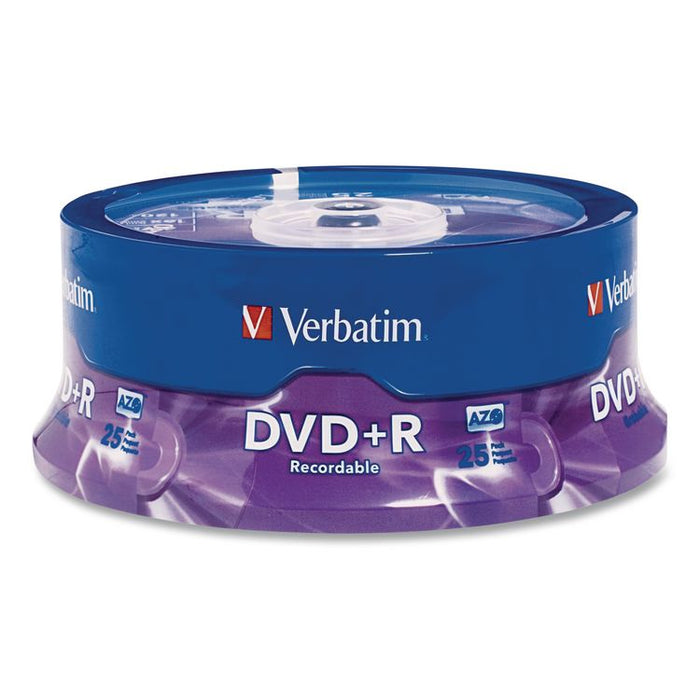 DVD+R Recordable Disc, 4.7 GB, 16x, Spindle, Silver, 25/Pack