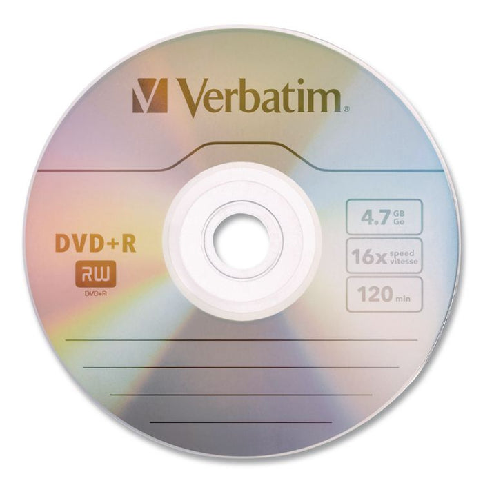 DVD+R Recordable Disc, 4.7 GB, 16x, Spindle, Silver, 25/Pack