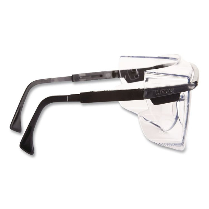 Astrospec OTG 3001 Eyewear S2500C, Black Half Frame OTG, Clear Single Lens