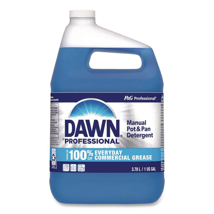 Manual Pot and Pan Dish Detergent with Pump, Dawn Original Scent, (1) Pump and (2) 1 gal Bottles/Carton