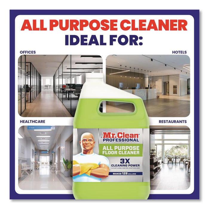 Finished Floor Cleaner, Lemon Scent, 1 gal Bottle, 3/Carton