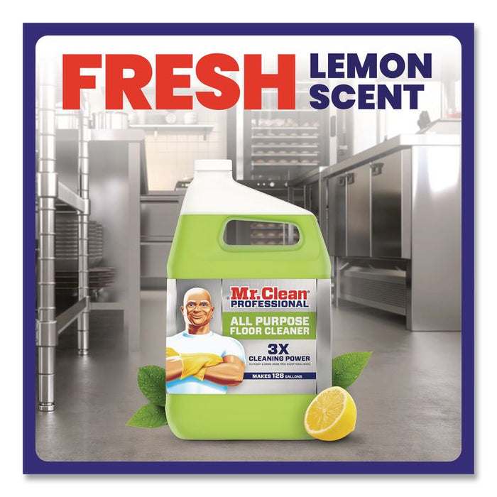 Finished Floor Cleaner, Lemon Scent, 1 gal Bottle, 3/Carton