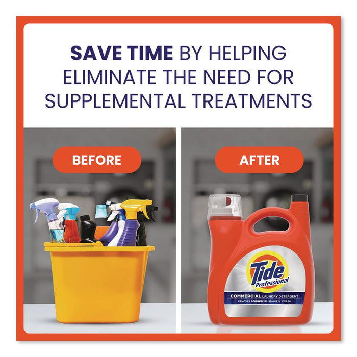 Commercial HE Liquid Laundry Detergent, 170 oz Pour Bottle, 4/Carton
