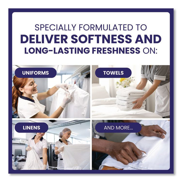 Commercial Liquid Fabric Softener, Clean and Fresh Scent, 140 oz Pour Bottle, 4/Carton